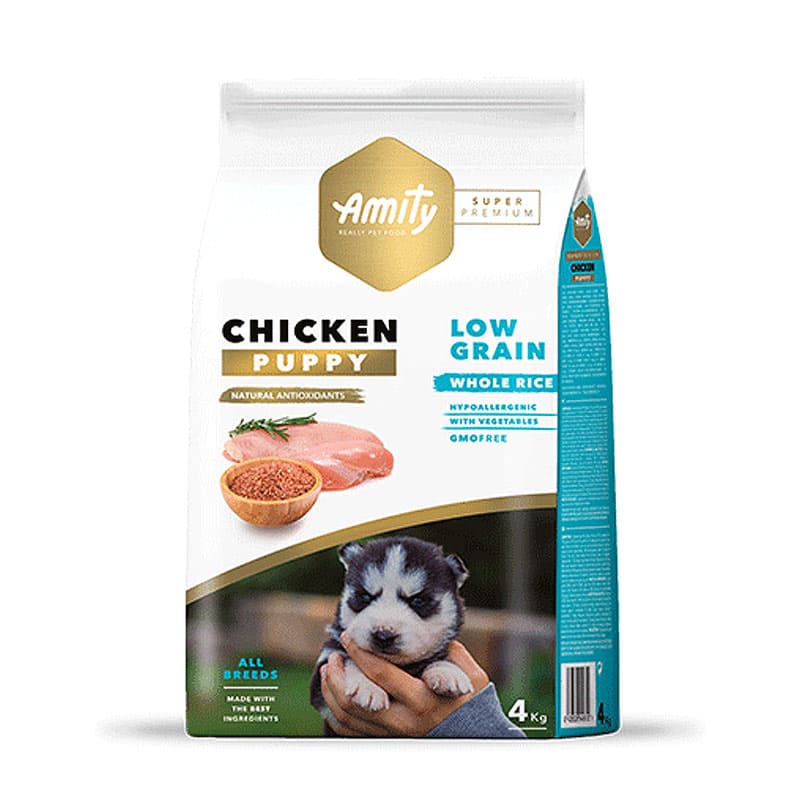 Amity Low Grain Chicken Puppy 4 Kg Petslandia