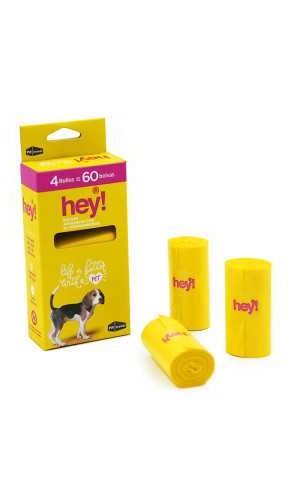 Hey! Caja de 4 Rollos de 15 Bolsas
