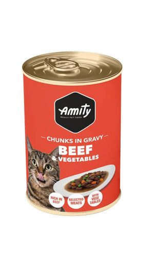 Lata Amity Gato Carne y Vegetales