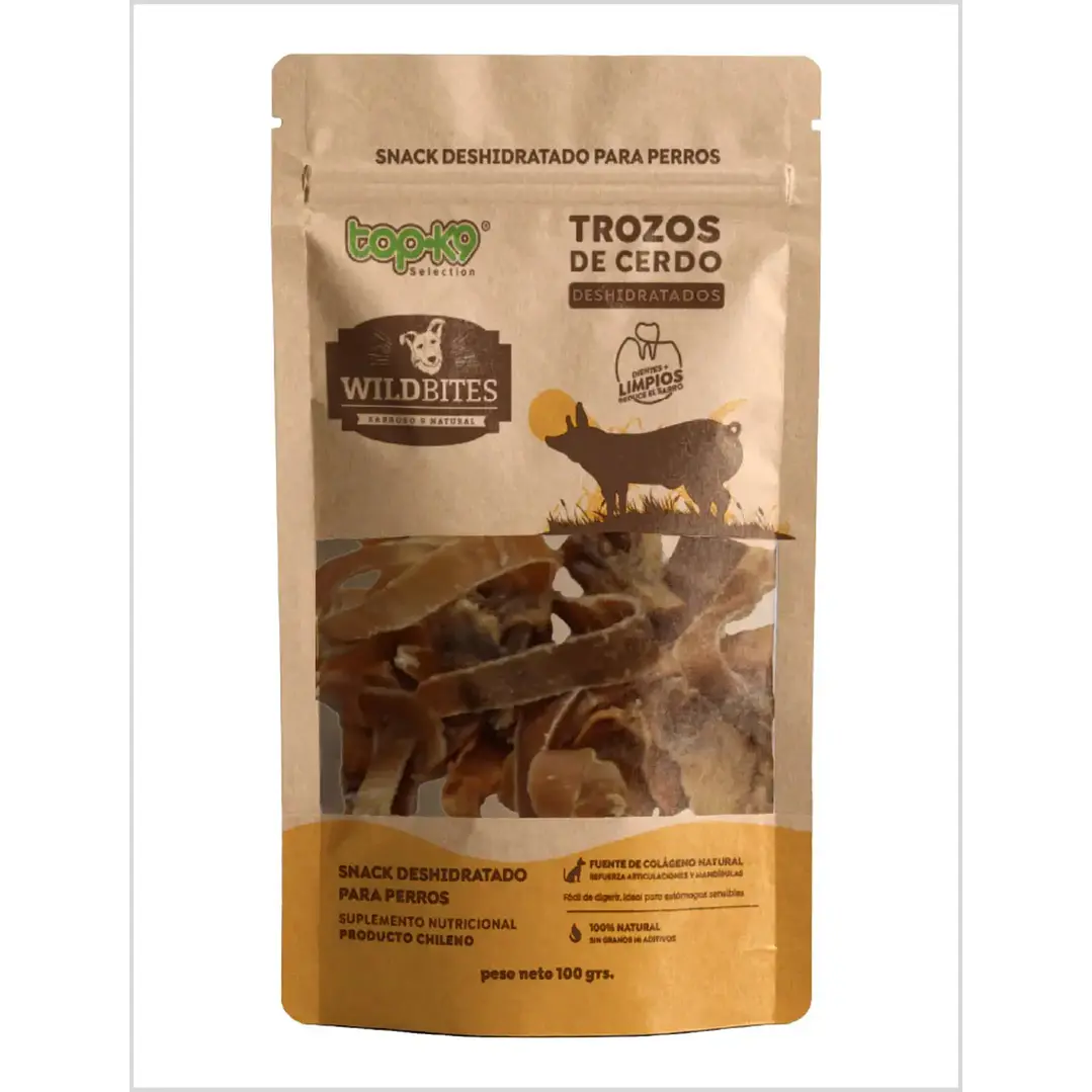 Topk9 Trozos Oreja Cerdo Topk9 Trozos Oreja Cerdo