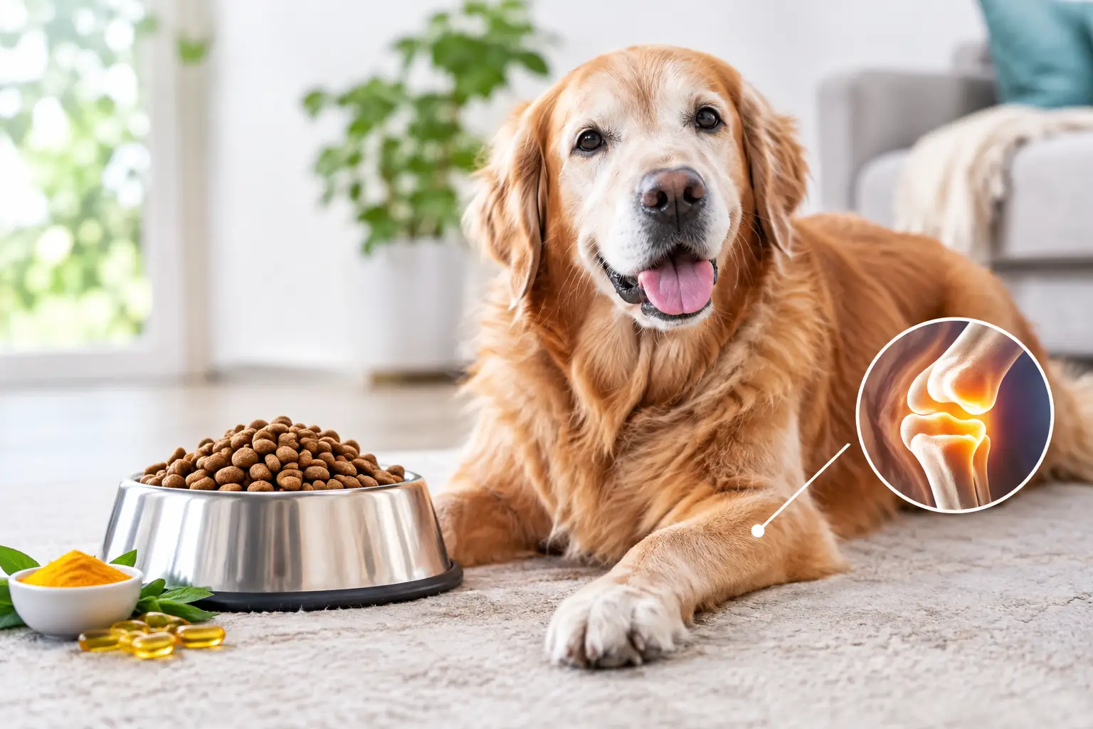 Alimento para perro senior y articulaciones