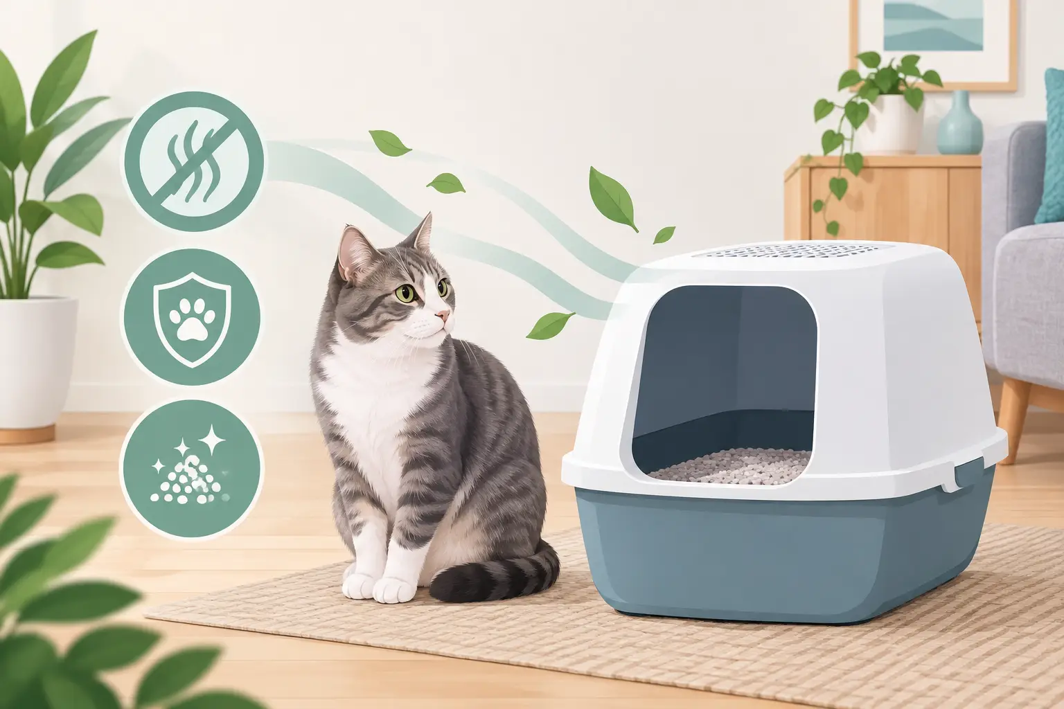 Arena para gatos que controla olor: cómo elegir